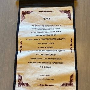 Canvas wall tapestry- peace